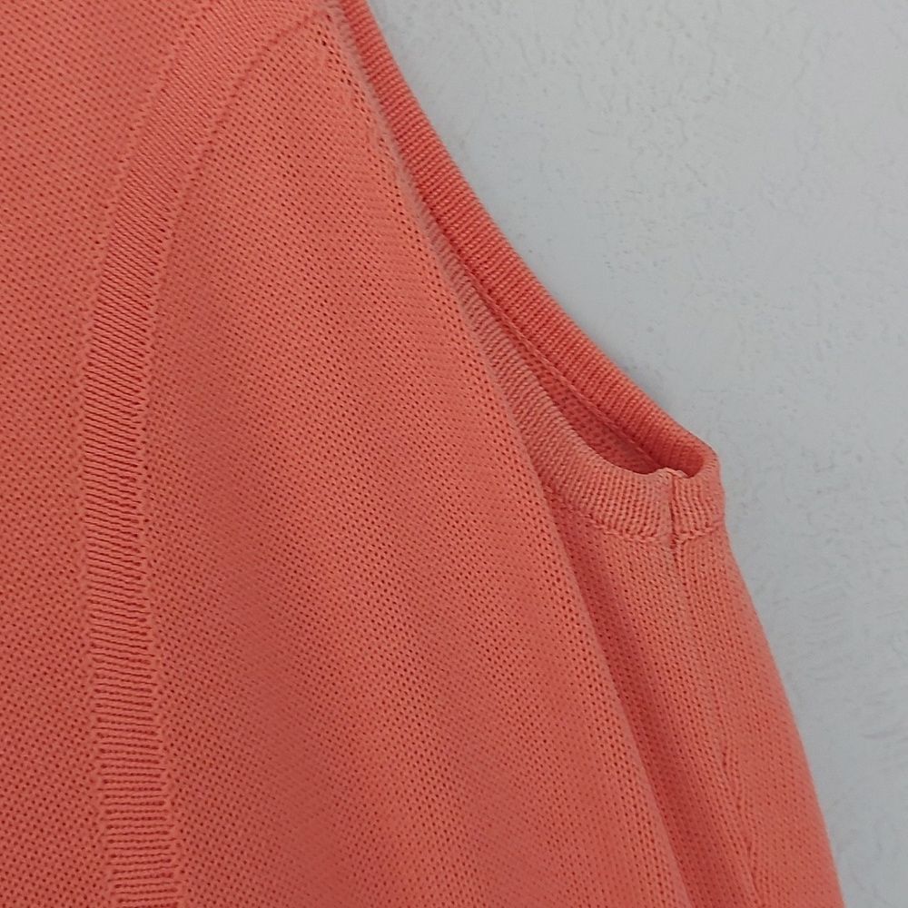 Cynthia Rowley Coral Peach Fit & Flare Crochet Knit Sleeveless Dress Size M - Picture 7 of 10